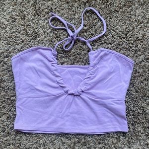 Shein purple halter/crop top